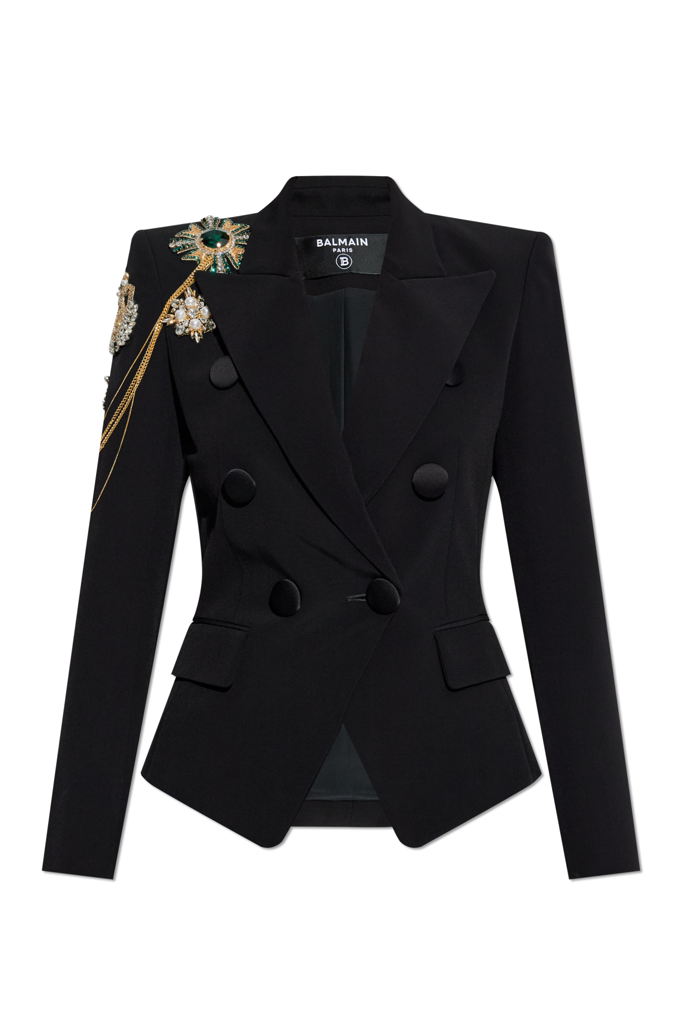 Balmain Blazer with shimmering appliqués | Women's | Vitkac